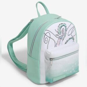 NEW Loungefly Studio Ghibli Spirited Away Haku Pastel Watercolor Mini Backpack